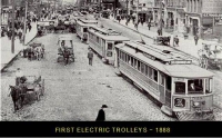 Electric Trolleys - 1888